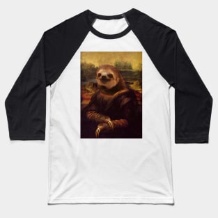 Sloth Mona Lisa - Print / Home Decor / Wall Art / Poster / Gift / Birthday / Sloth Lover Gift / Animal print Canvas Print Baseball T-Shirt